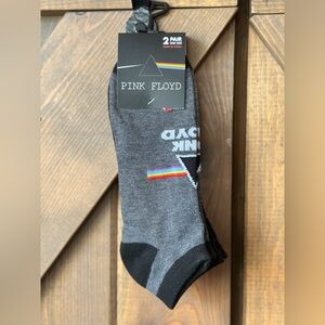 Pink Floyd Dark Gray and Black Casual Socks